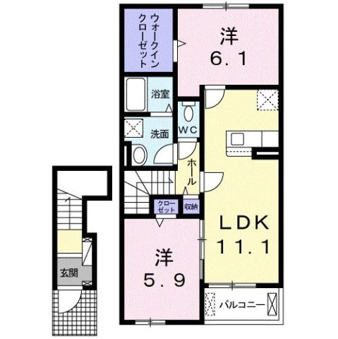 【間取り】 | グロリアフェリチータⅡ