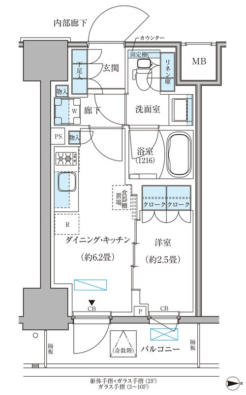 パークアクシス住吉ガーデンスクエアの間取り