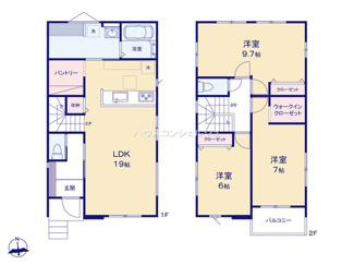 【間取り】 | 名古屋市千種区下方町1丁目51−1【仲介手数料無料】新築一戸建て 1号棟