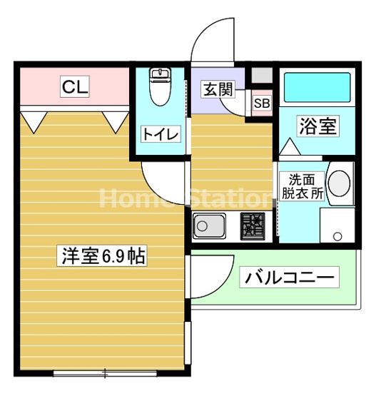 【間取り】 | ALEGRIA姫島Ⅱ