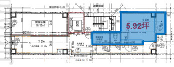 大阪市中央区南本町１丁目の店舗事務所の間取り