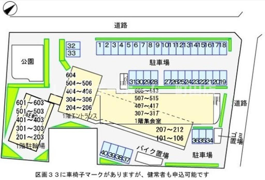 アベリア※初期費用分割あと払いサービス利用可能物件の区画図