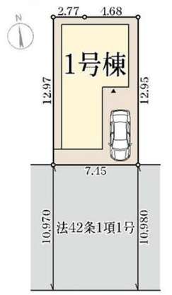 明石市藤が丘1丁目の区画図