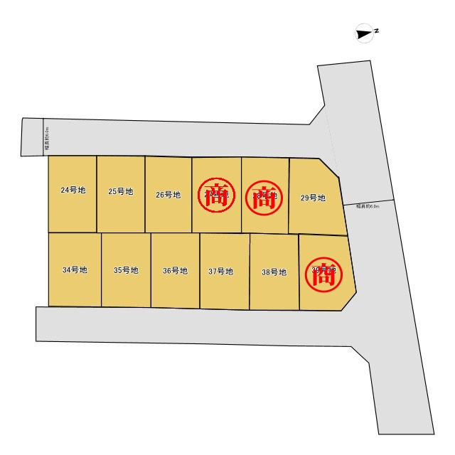 大山崎町字円明寺小字西法寺の区画図|1期：全12区画の分譲です！！