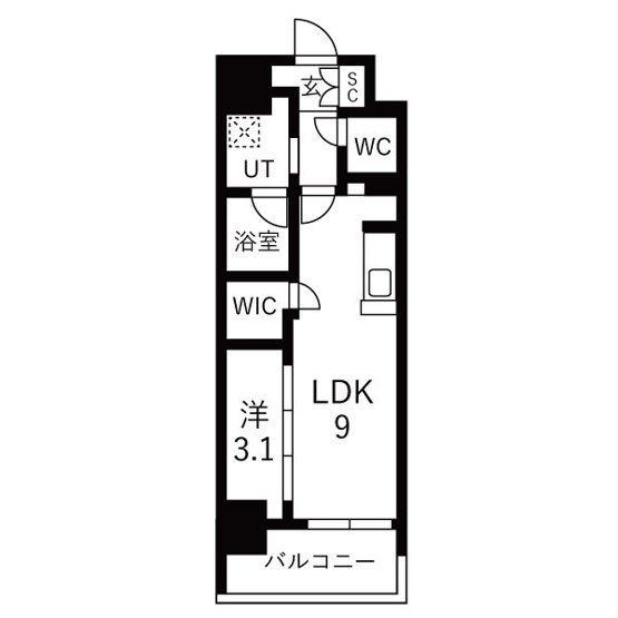 【間取り】 | メイクスアート名駅WEST