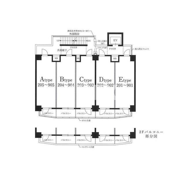 横浜市西区浅間町２丁目の賃貸マンションの区画図