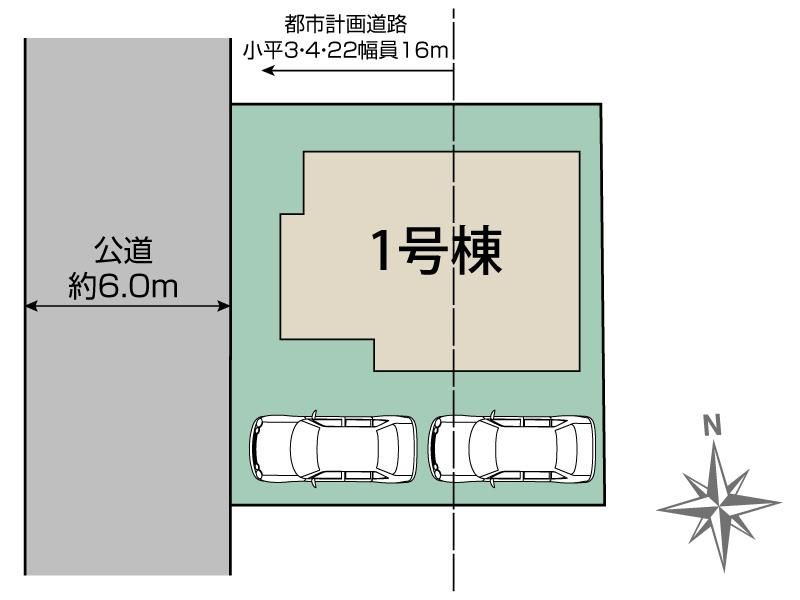 戸建 小平市小川町１丁目の区画図