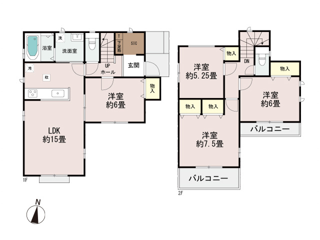 【参考プラン】 | 川越市上戸　建築条件無売地　全7区画　(ふじみ野店) | 建物参考プラン／面積95.64平米(28.93坪)
参考プラン建物価格／1400万円
※内訳については変更になる場合があります。参考プラン価格は目安となります。