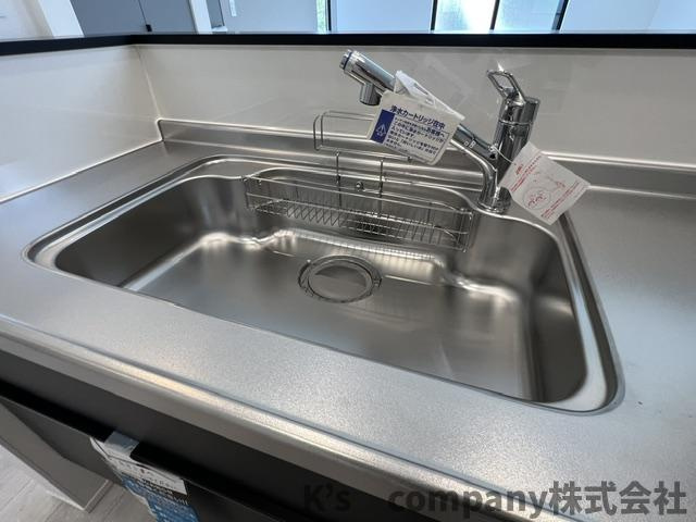 ◎茅ヶ崎市西久保　新築戸建　D棟のキッチン|キッチンシンク♪
