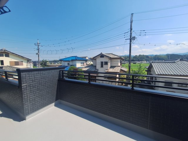 Blooming Garden 高崎市吉井町長根町3期 新築 のバルコニー|現地撮影