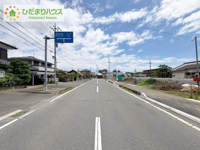 常陸太田市磯部町第3　新築戸建　1号棟の前面道路含む現地写真|現在開発中の新しい住宅地です！(*^-^*)
