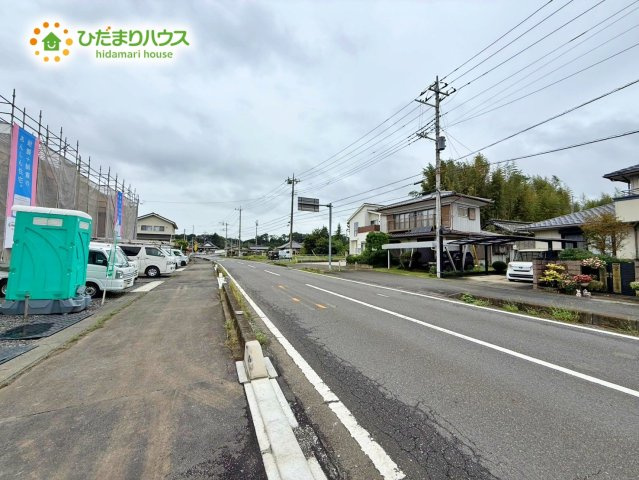 常陸太田市磯部町第3　新築戸建　1号棟の前面道路含む現地写真|現在開発中の新しい住宅地です！(*^-^*)