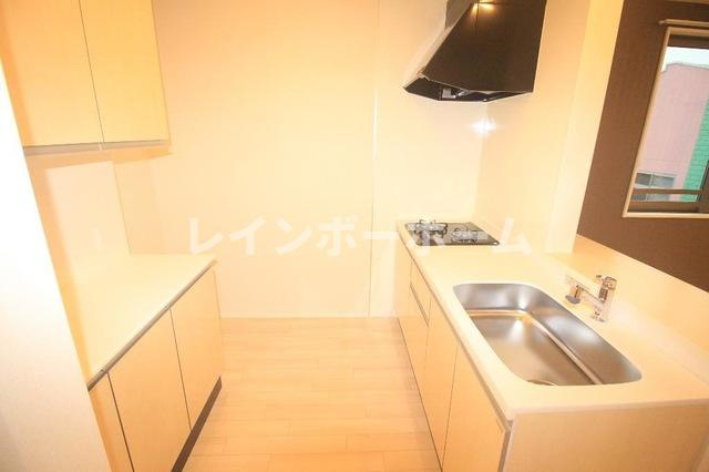 リオグランデ早稲田Ⅱ　【非対面接客対応！】接客・申込・契約　オンライン＆LINE　相談可！のキッチン|コンパクトなキッチンで掃除もラクラク