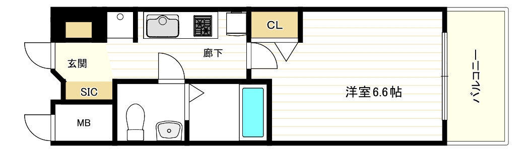 エグゼ大阪CITYアインツの間取り