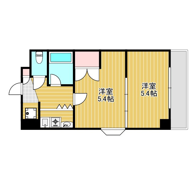 プレステージ天神Ⅱの間取り