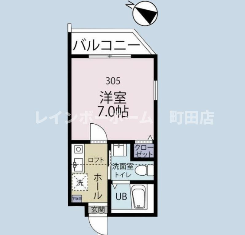 ラ・シャンス森野第5※初期費用分割後払いサービス利用可能物件の間取り
