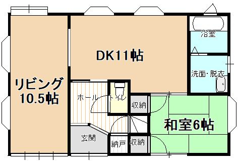 鶴岡市錦町　中古住宅の間取り|1F間取図（現況優先）