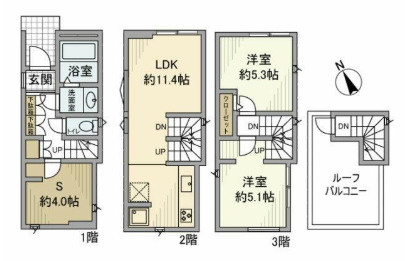 永代戸建の間取り