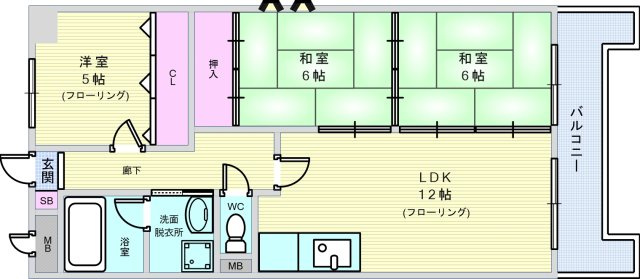 ハイツ東豊台の間取り