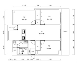 【間取り】 | 千里山ロイヤルマンションD棟