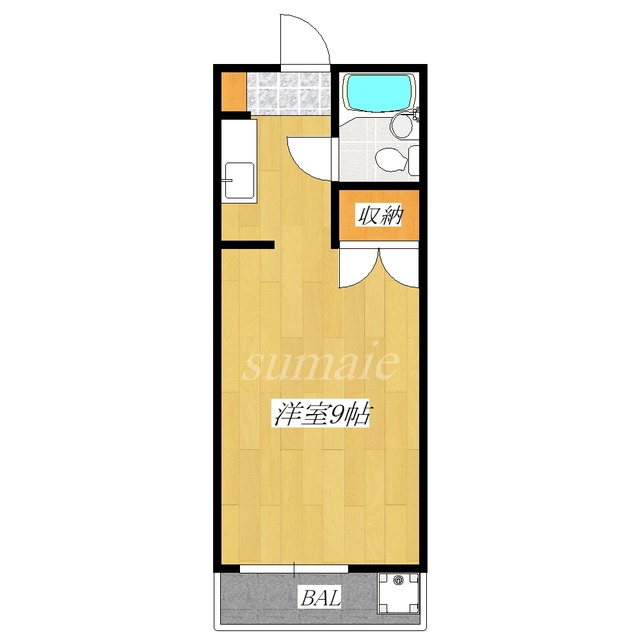 十条ローゼンハイムの間取り|フローリングのお部屋です♪