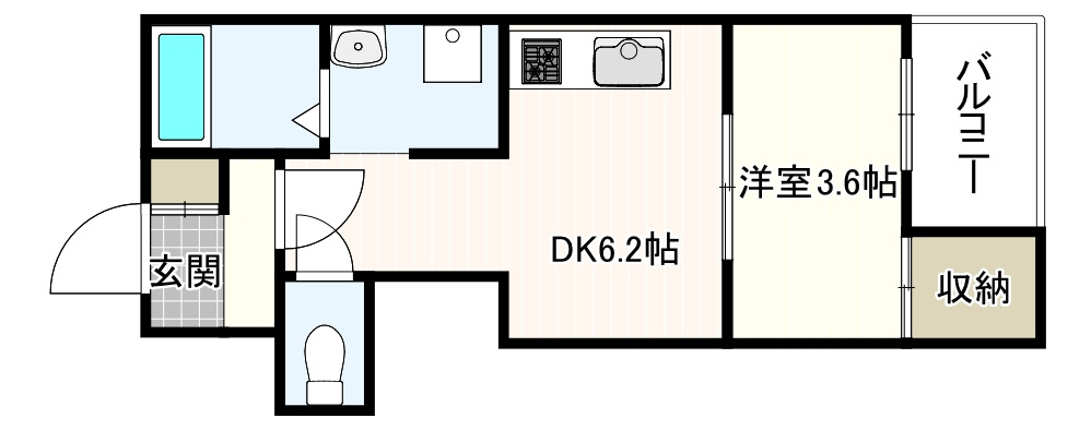 プレデンシア上住吉の間取り