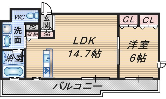 PHOENIX緑地公園の間取り