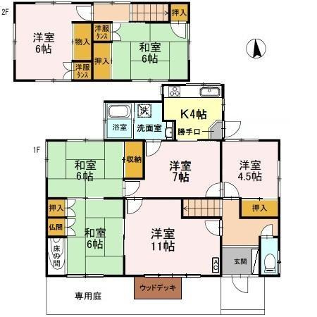 【間取り】 | 大宝借家