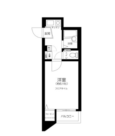杉並区高円寺北３丁目の賃貸マンションの間取り
