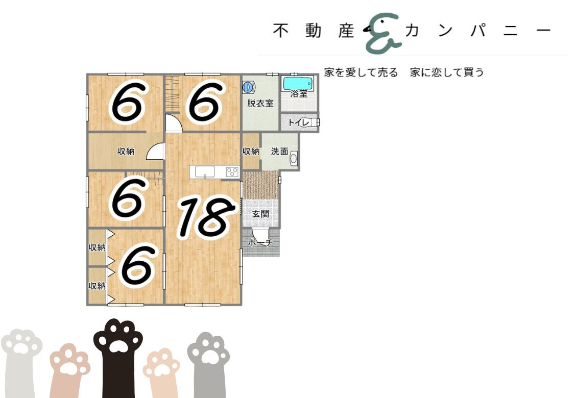 土居町新築分譲住宅　の区画図
