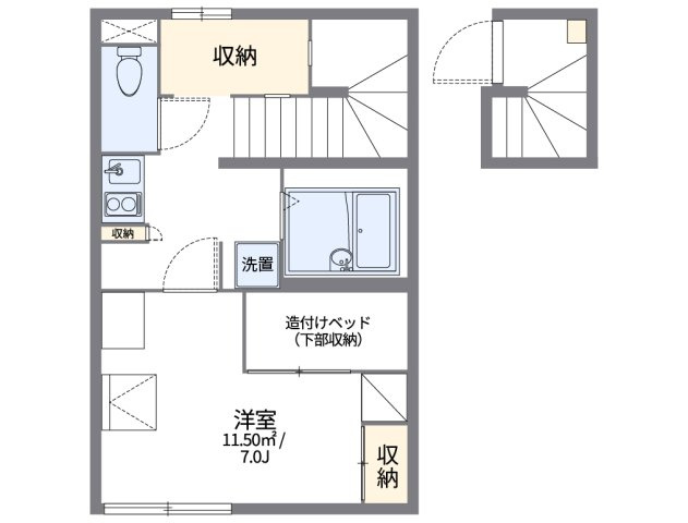 レオパレスヨシクマの間取り
