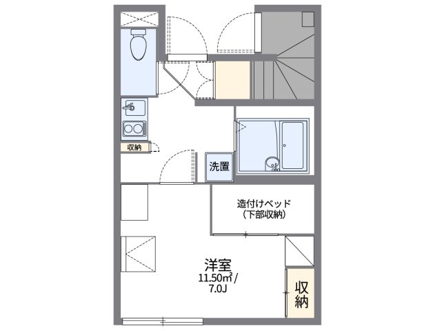 レオパレスヨシクマの間取り