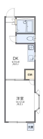 レオパレス本城東四番館の間取り