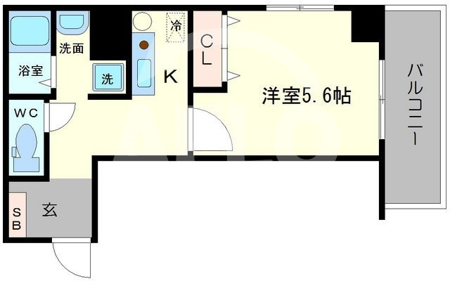 みおつくし東なんばの間取り|みおつくし東なんば　ひろびろとした間取り
