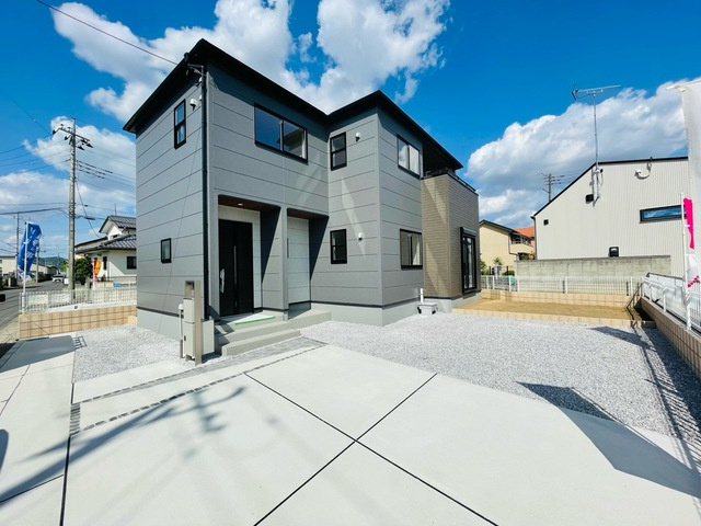 岩舟町静和　新築戸建5-2の前面道路含む現地写真