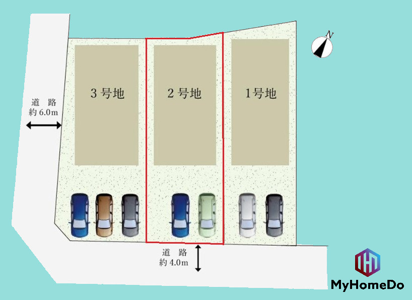 春日井市東野町　7期の区画図