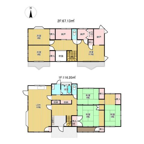 吉常中古戸建の間取り