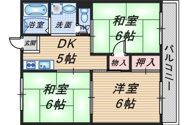 ラフィーネ刀根山の間取り