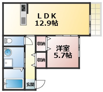 【間取り】 | ラシーネ大今里　仲介手数料無料