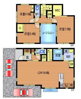 【間取り】 | 下連雀2丁目戸建