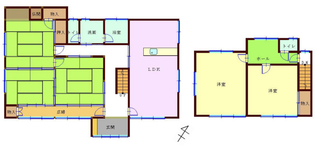 【間取り】 | 坂戸市赤尾　中古戸建