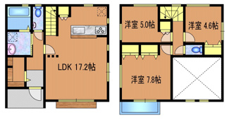 【間取り】 | 下連雀2丁目戸建