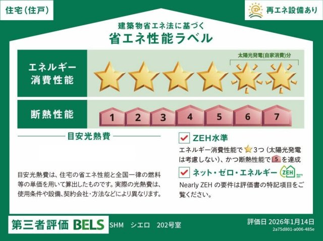【省エネ性能ラベル】シャーメゾンシエロ