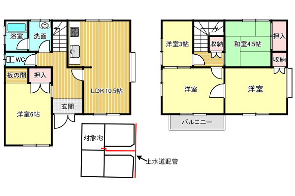 中古住宅　切通4丁目の間取り