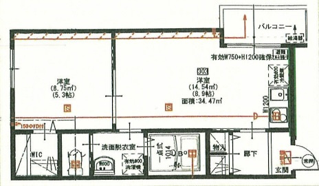 西蒲田Мレジデンスの間取り|間取り