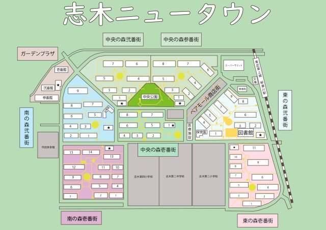 志木ニュータウン中央の森参番街弐号棟のその他|配置図