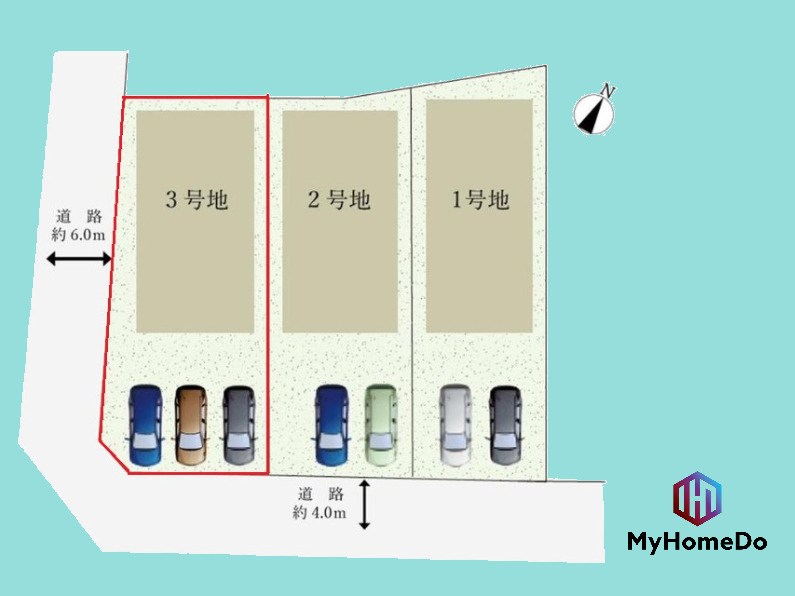 春日井市東野町　7期の区画図