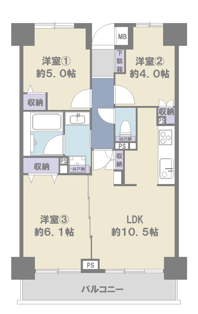 志木南パークホームズの間取り