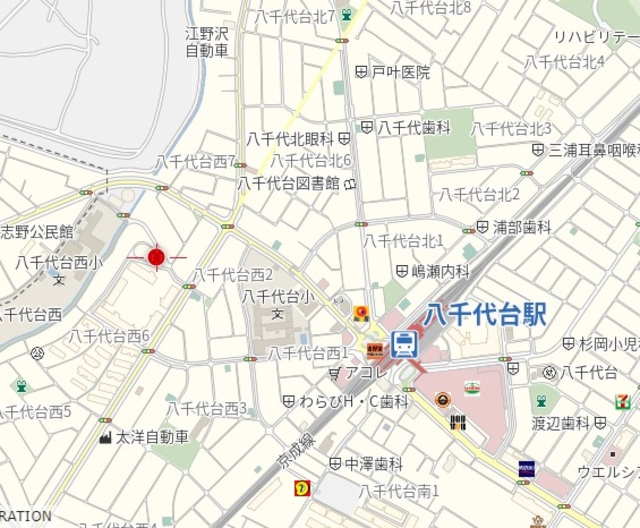 スーベニール八千代の地図|★案内図★