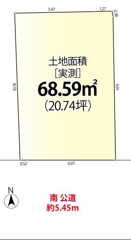 ＜LIBERi リーベリー＞世田谷区奥沢3丁目　自由が丘×田園調布 生活エリア　限定1棟の区画図